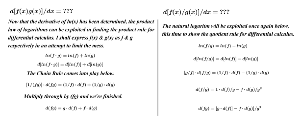 Product Quotient Rules